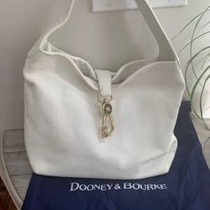 Dooney & Bourke Pebble Logo Lock Shoulder Bag